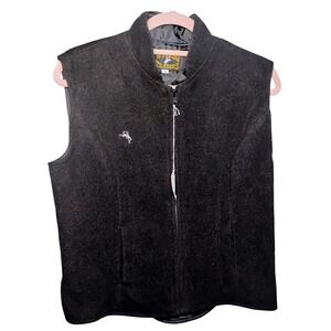 Wyoming Traders Womens Wool Vest Small Black Western Riding NWT USA